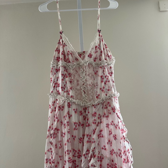 Free People Pink Floral Maxi Dress - Picture 4 of 9